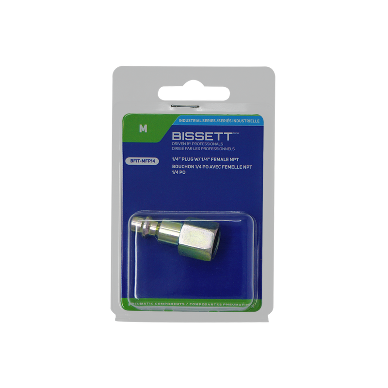 Bissett BIS-BFIT-MFP14 1/4in Plug With 1/4in Female NPT