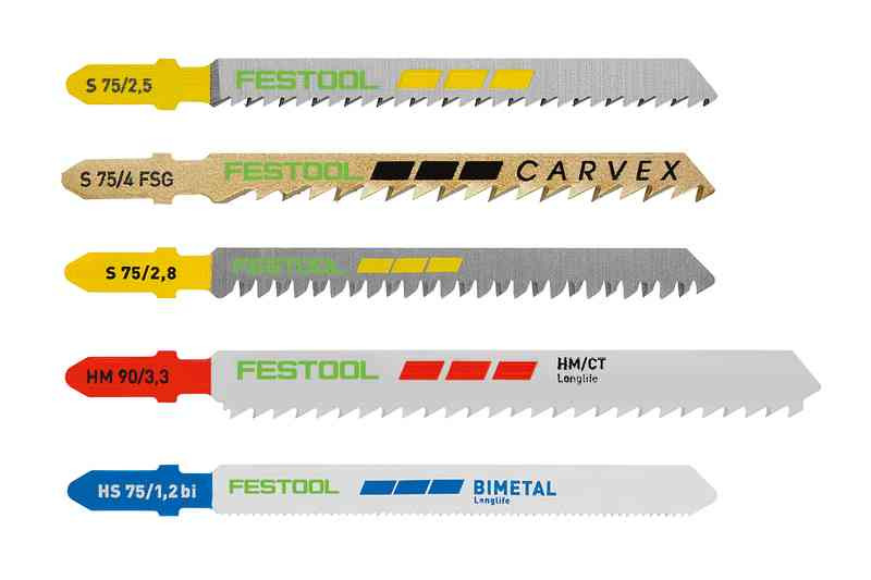 Festool FES-578071 Jigsaw Blade Set STS-Sort/21 W/P/M