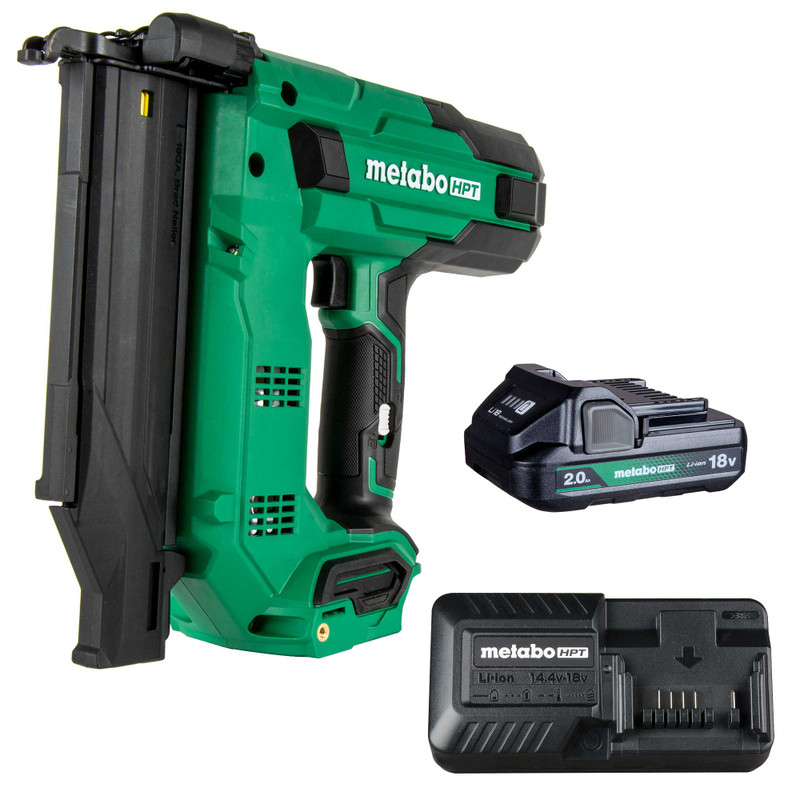 Metabo HPT HPT-NT1850DGM 18V MultiVolt 18ga 2in Compact Brad Nailer 2.0Ah Kit