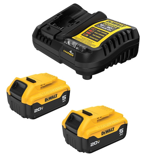 DEWALT DEW-DCB205-2C 20V MAX XR Premium 2x 5.0Ah Starter Kit