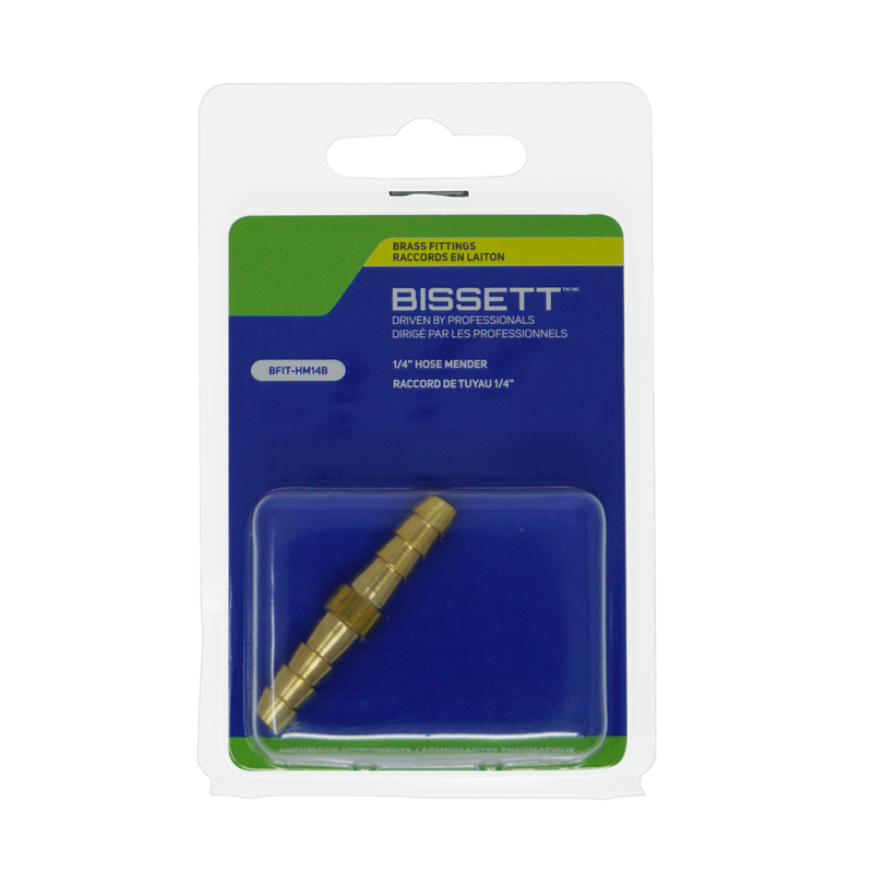 Bissett BIS-BFIT-HM14B 1/4in Brass Hose Mender