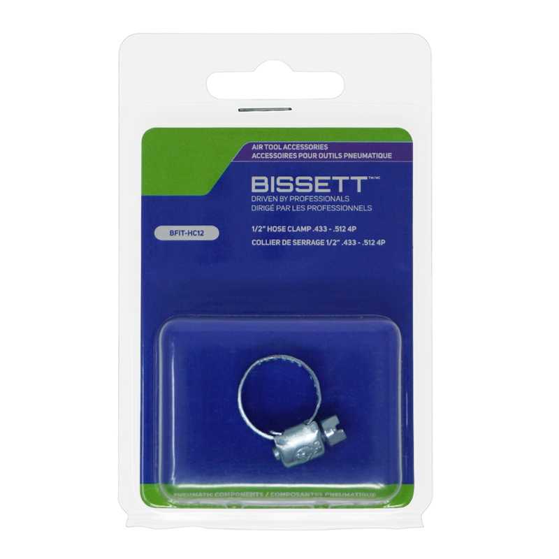 Bissett BIS-BFIT-HC12 1/2in .433 - .512 4P Hose Clamp