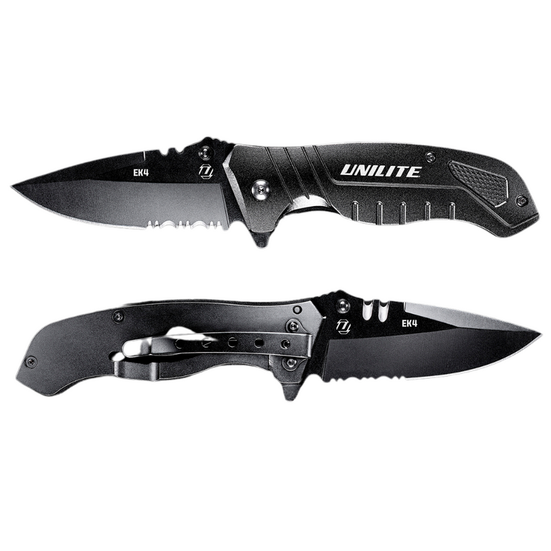 Unilite UNI-EK4 Heavy Duty Folding Utility Knife With 'Drop Point' Blade