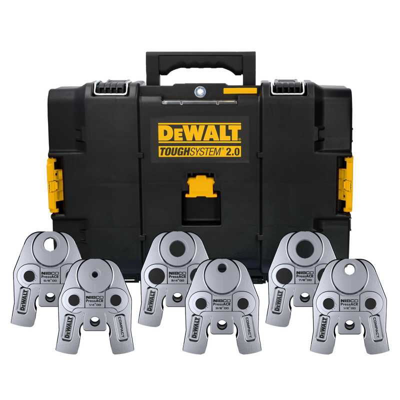 DEWALT DEW-DCE214K Compact Nibco Pressacr Press Jaw Kit 1/4in To 7/8in