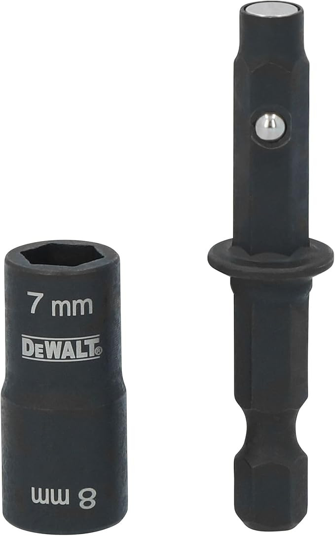 DEWALT DEW-DWADEND78MM 2 In 1 Double Ended Nut Driver Socket and Short Extension 7mm And 8mm