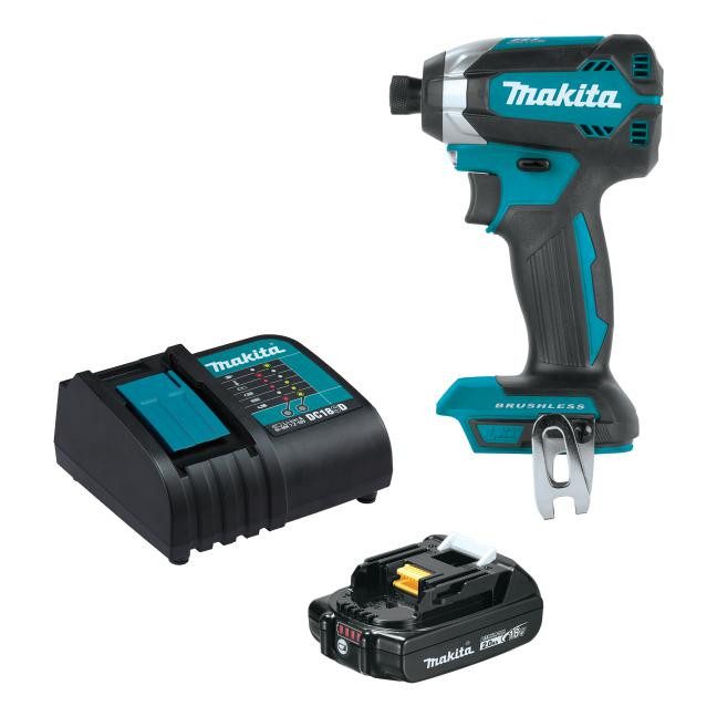 Makita MAK-DTD153SAX2 18V LXT Brushless 1/4in Impact Driver 2.0Ah Kit