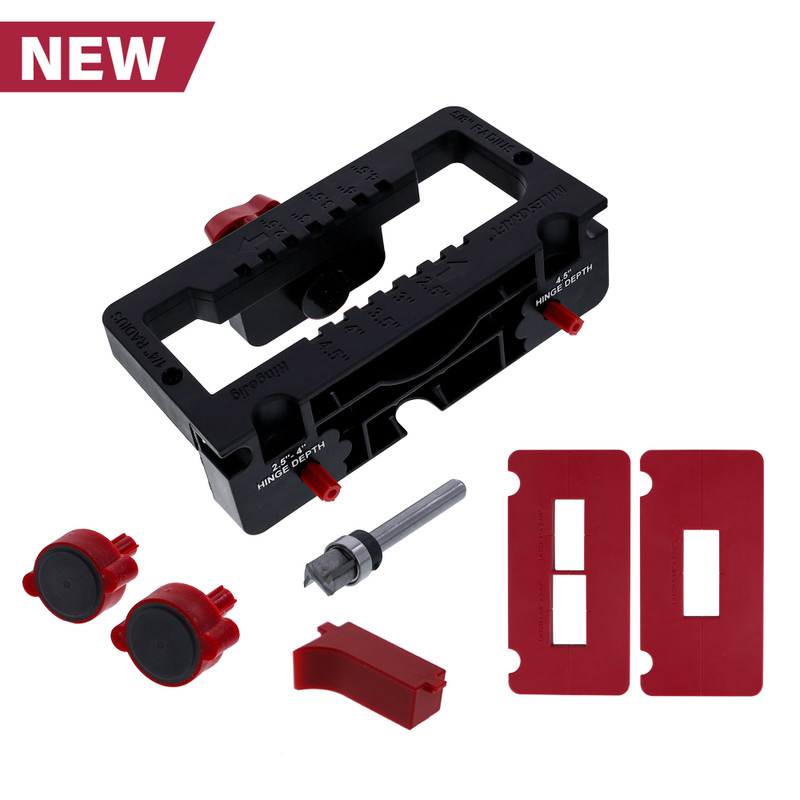 Milescraft MILE-1226 2-1/2in To 4-1/2in HingeJig Self-Clamping Door Hinge And Latch Jig