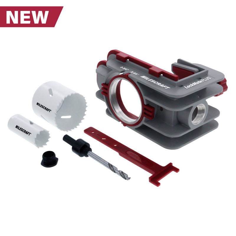 Milescraft MILE-1338 LockMate Plus Self-Clamping Professional Lock And Knob Installation Jig