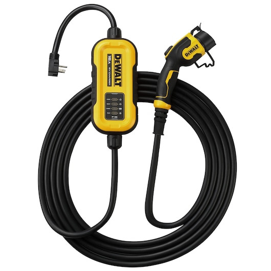 DEWALT DEW-PAR-DXPAEV016 120-240V 16.0Ah Portable Electric Vehicle (EV) Level 2 Charger, NEMA 6-20 Plug with 5-15 Adapter Included, 25ft. Cable