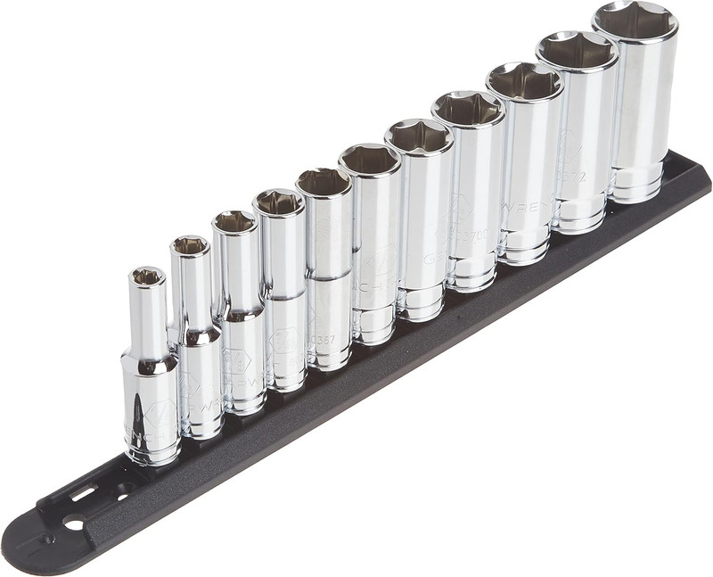 GEARWRENCH GW-80555 3/8in Drive 6 Point Deep SAE Socket Set 11-Pieces