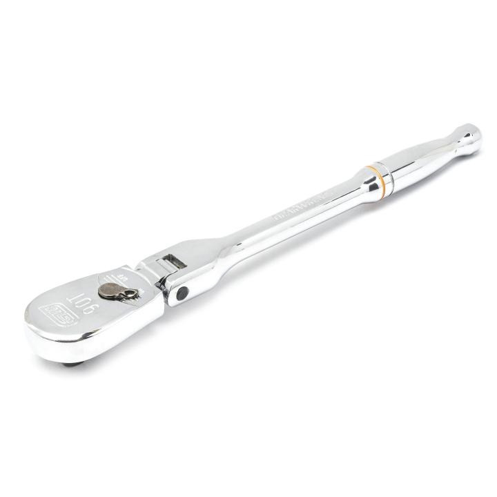 GEARWRENCH GW-81012T 1/4in Drive 90-Tooth 7in Flex Head Teardrop Ratchet