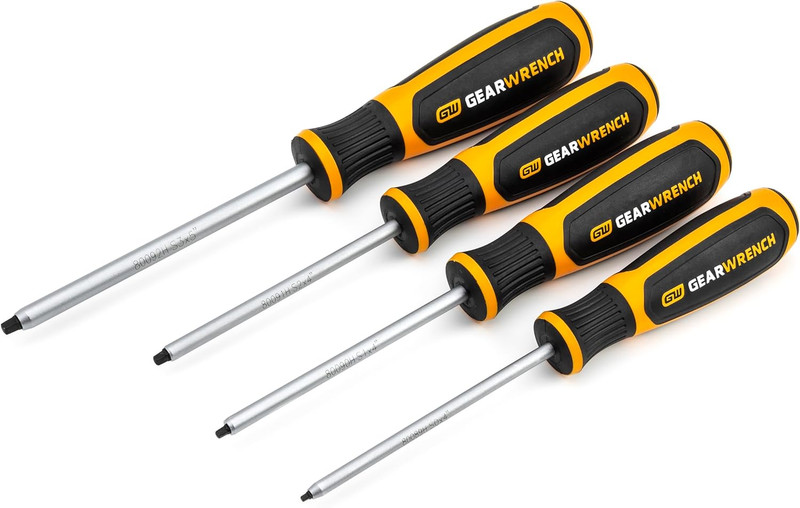 GEARWRENCH GW-80065H Square Dual Material Screwdriver Set 4-Pieces
