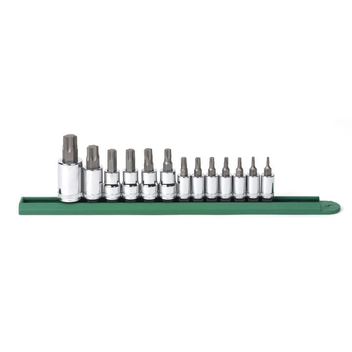 GEARWRENCH GW-80723 1/4in 3/8in And 1/2in Drive Torx Bit Socket Set 13-Pieces