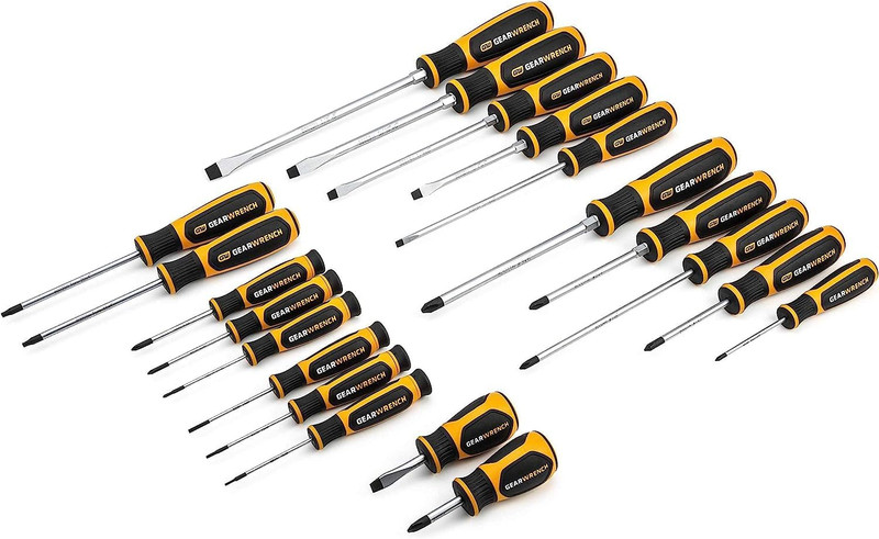 GEARWRENCH GW-80066H Phillips/Slotted/Torx Dual Material Screwdriver Set 20-Pieces