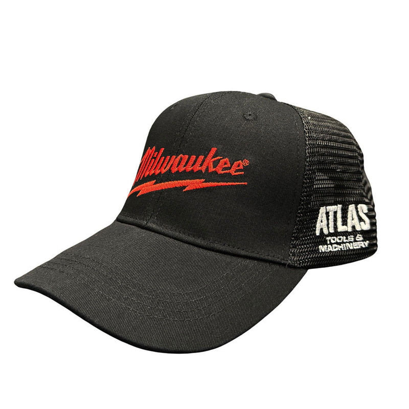 Milwaukee HAT-MIL-BLK Black Mesh Trucker Hat