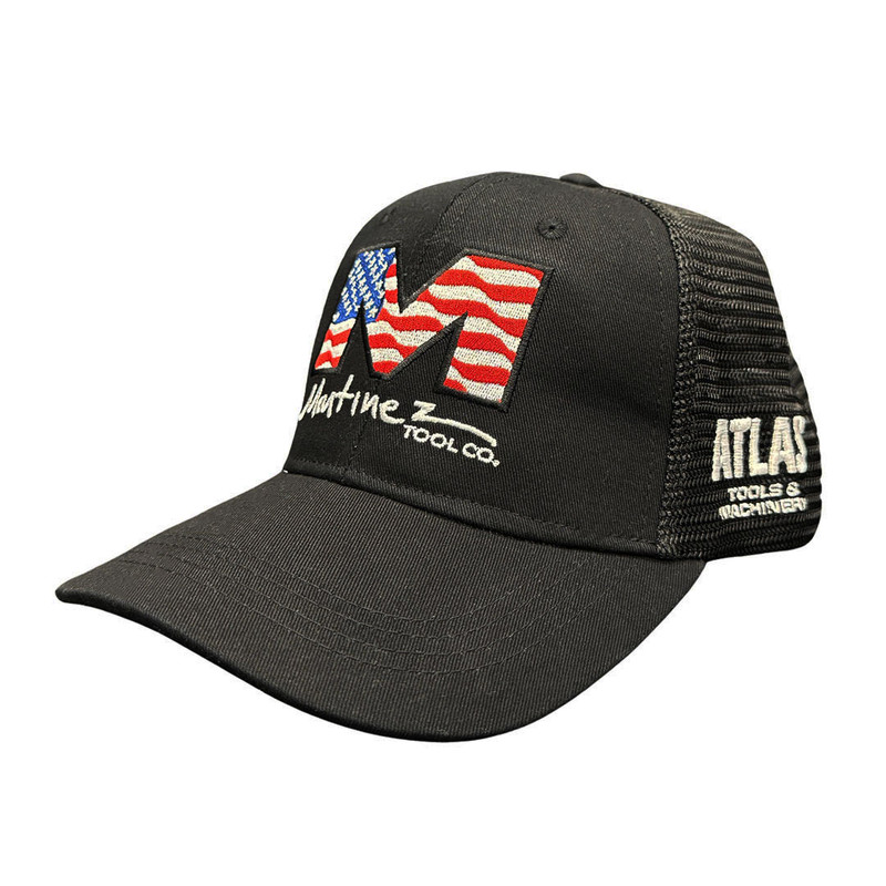Martinez HAT-MTZ-BLK Black Mesh Trucker Hat