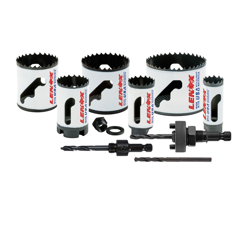 Lenox LEN-30800600L 6 Size Electrician Bi-Metal Hole Saw 10 Piece Set