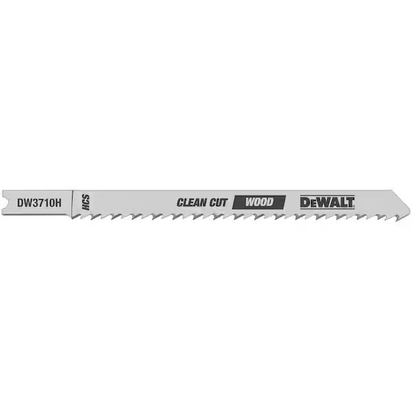 DEWALT DEW-DW3710H2 4in 10 TPI Fine Finish Wood Cutting Jig Saw Blades U-Shank 2 Pieces