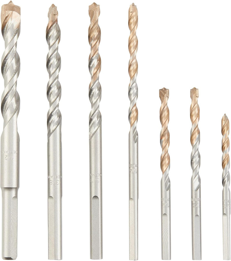 DEWALT DEW-DW5207 Premium Percussion Masonry Drill Bit Set 7 Pieces
