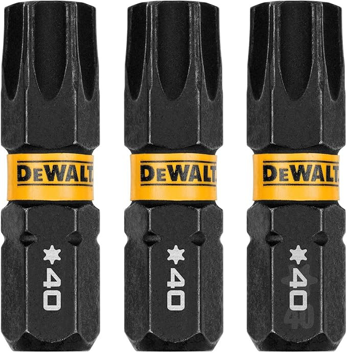 DEWALT DEW-DWAF1TX40IR3 Flextorq 1in T40 Screwdriver Bits