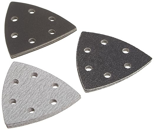 DEWALT DEW-DWASPTRI Hook and Loop Triangle Sandpaper Assortment 12 Pieces