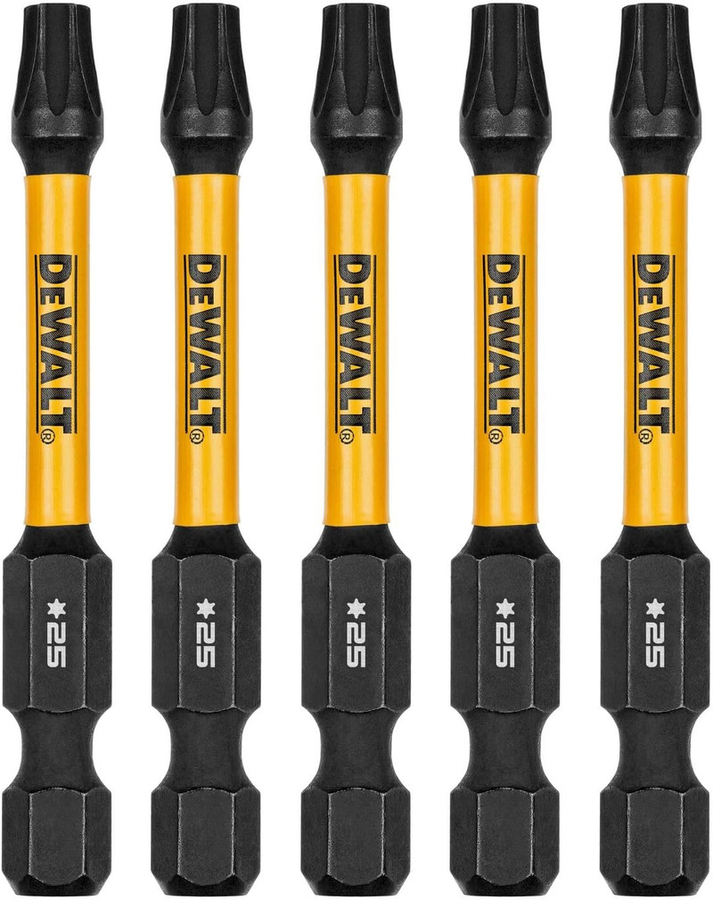 DEWALT DEW-DWAF2TX25IR5 Flextorq 2.25in Bits For T25 5 Pieces