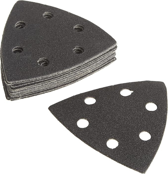 DEWALT DEW-DWASPTRI12 120 Grit Hook and Loop Triangle Sandpaper 12 Pack