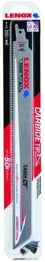 Lenox LEN-LXAR12108CT-1 Carbide Tipped Reciprocating Saw Blade
