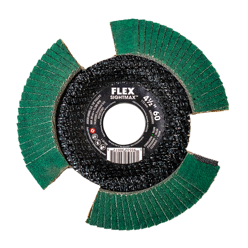 FLEX FL-FA302002 4-1/2in SIGHTMAX 60 Grit Flap Disc