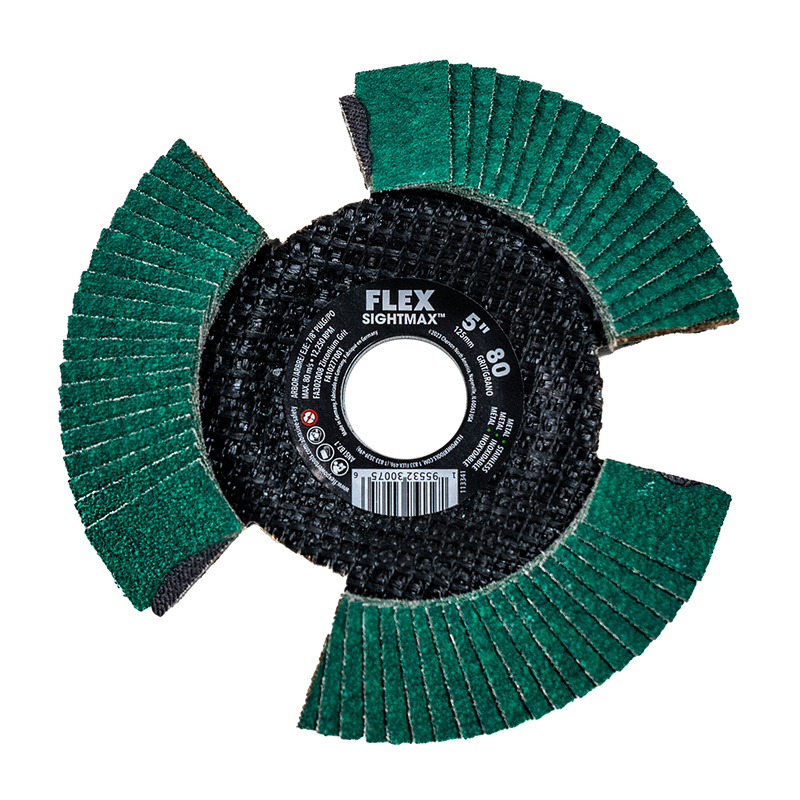 FLEX FL-FA302008 5in SIGHTMAX 80 Grit Flap Disc