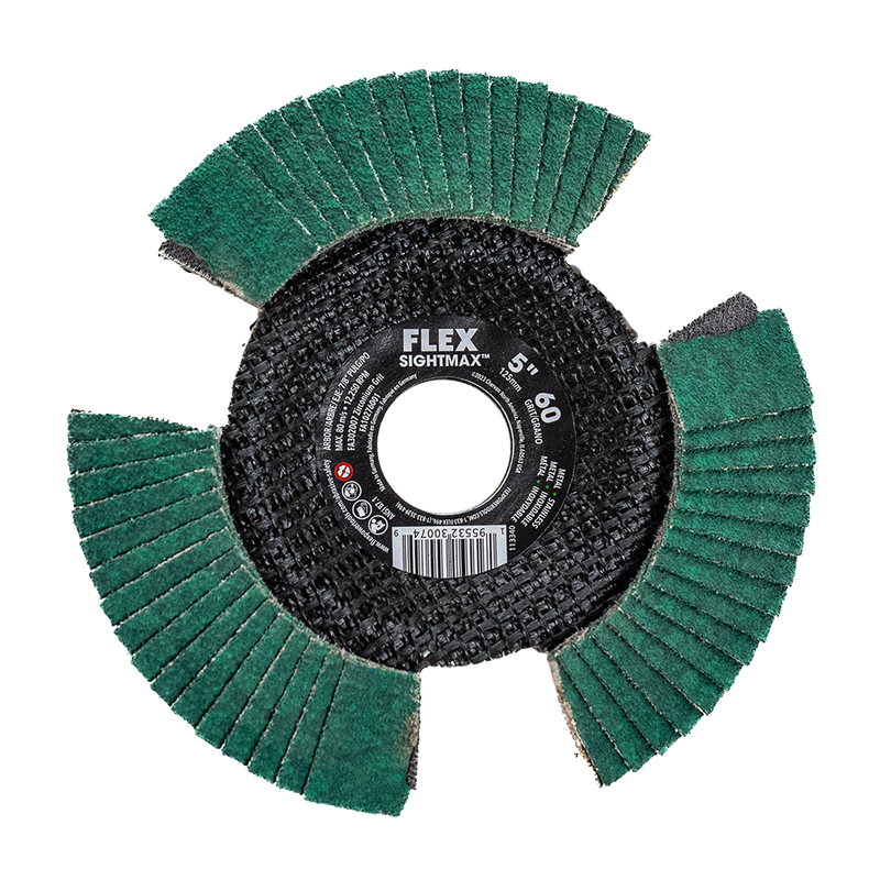 FLEX FL-FA302007 5in SIGHTMAX 60 Grit Flap Disc