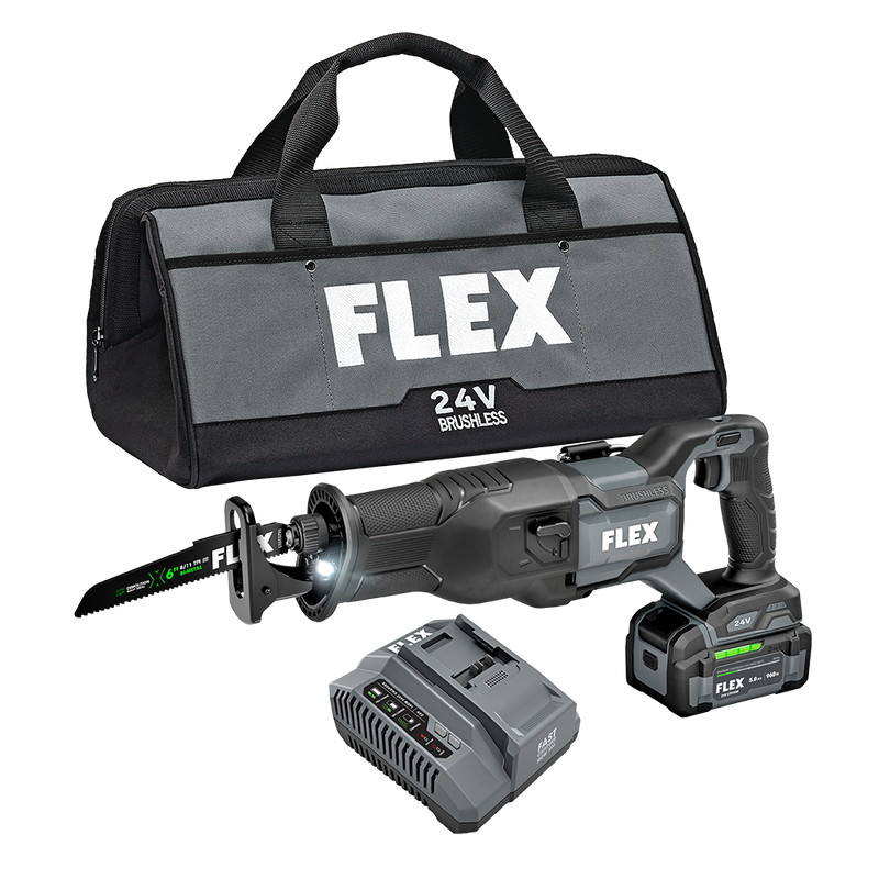 FLEX FL-FX2271-1C 24V Reciprocating Saw 5.0Ah Kit
