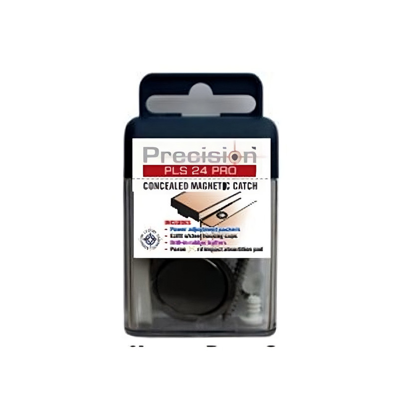 Precision Lock JRD-PLS24-PRO-BLACK Concealed Magnetic Catch 1 Pk - Black