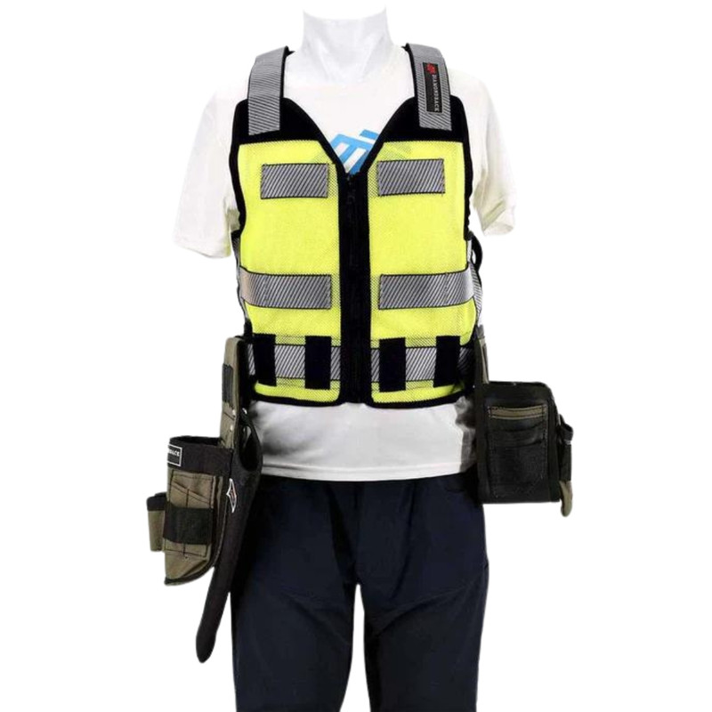Diamondback Toolbelts DBT-DB5-25-GRXX Hi Volt Vest System Hi Viz Yellow/Ranger Green - Right Hand