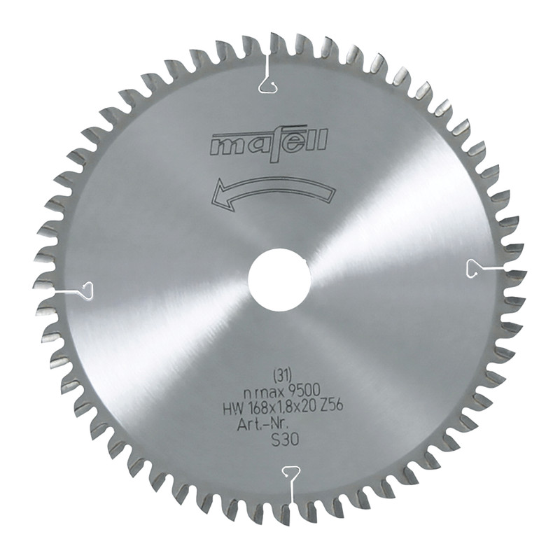 Mafell MAF-92482 TCT 168 x 1.2/1.8 x 20mm Saw Blade For Cross Cutting Wood