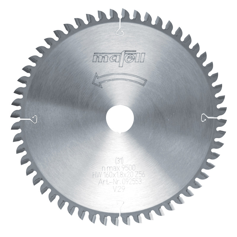 Mafell MAF-92553 TCT 56 Teeth 6-5/16in Saw Blade For Fine Sawing