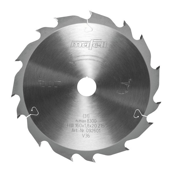 Mafell MAF-92601 15 Teeth 160 x 20mm Saw Blade For Rip Cuts In Wood
