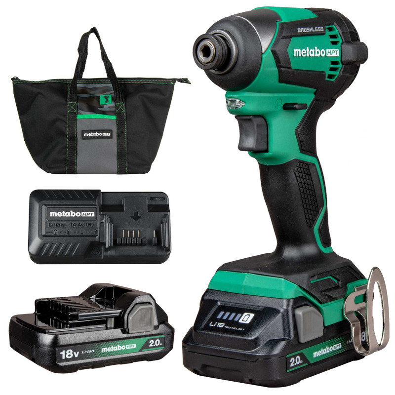 Metabo HPT HPT-WH18DEXM 18V MultiVolt Cordless Brushless Impact Driver Kit