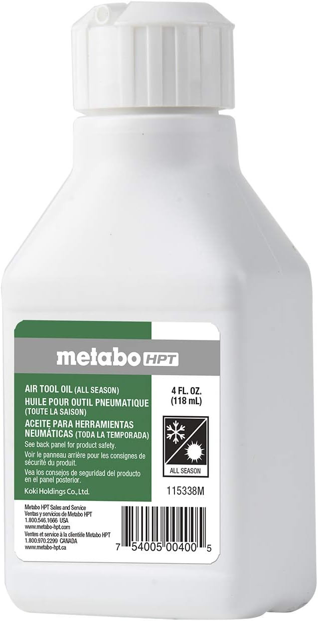 Metabo HPT HPT-115338M 4 Oz Air Tool Oil All Season Bottle