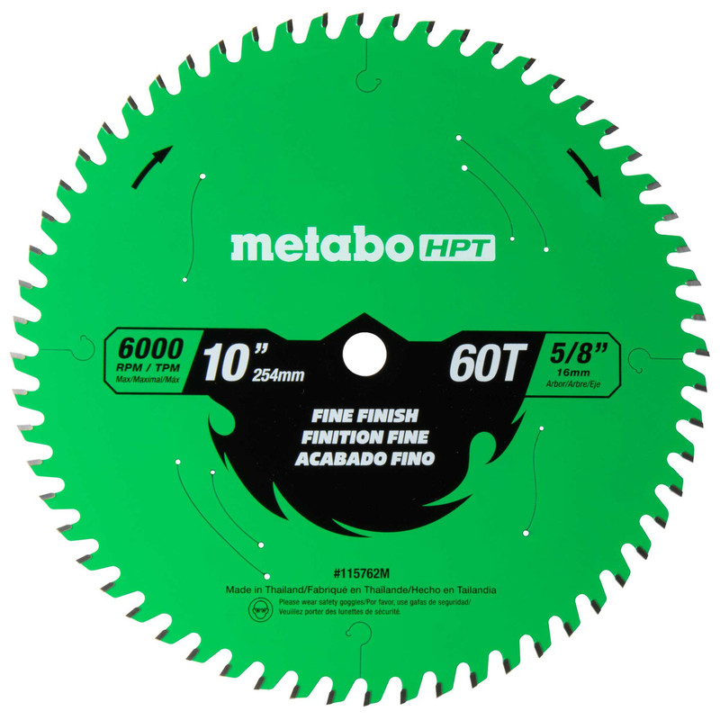 Metabo HPT HPT-11576XX 10in Fine Finish Saw Blade