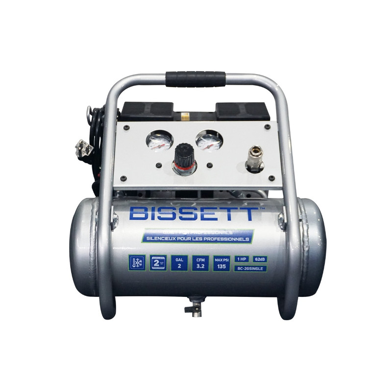 Bissett BIS-BC-2GSINGLE 2 Gal Quiet Air Compressor