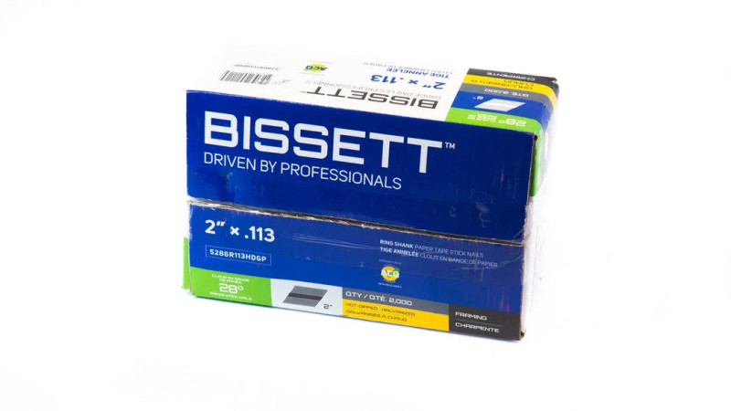 Bissett BIS-S286R113HDGP 2in Hot-Dipped Galvanized Smooth Stick Nail 2M