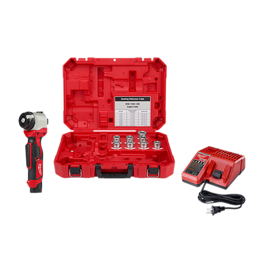 Milwaukee MIL-2435X-21 M12 Cable Stripper Kit For Cu RHW / RHH / USE