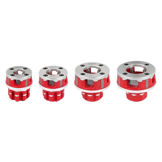 Milwaukee MIL-48-36-1063 Compact 1/2in-1-1/4in Alloy NPT Portable Pipe Threading Forged Aluminum Die Head Kit