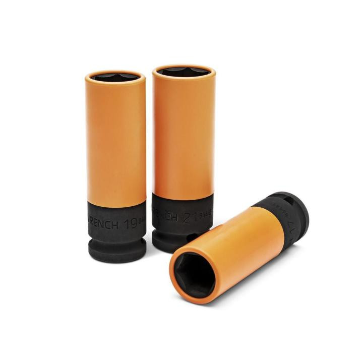 GEARWRENCH GW-84946 1/2in Drive High-Strength Wheel Protector Impact Metric Socket Set 3-Piece