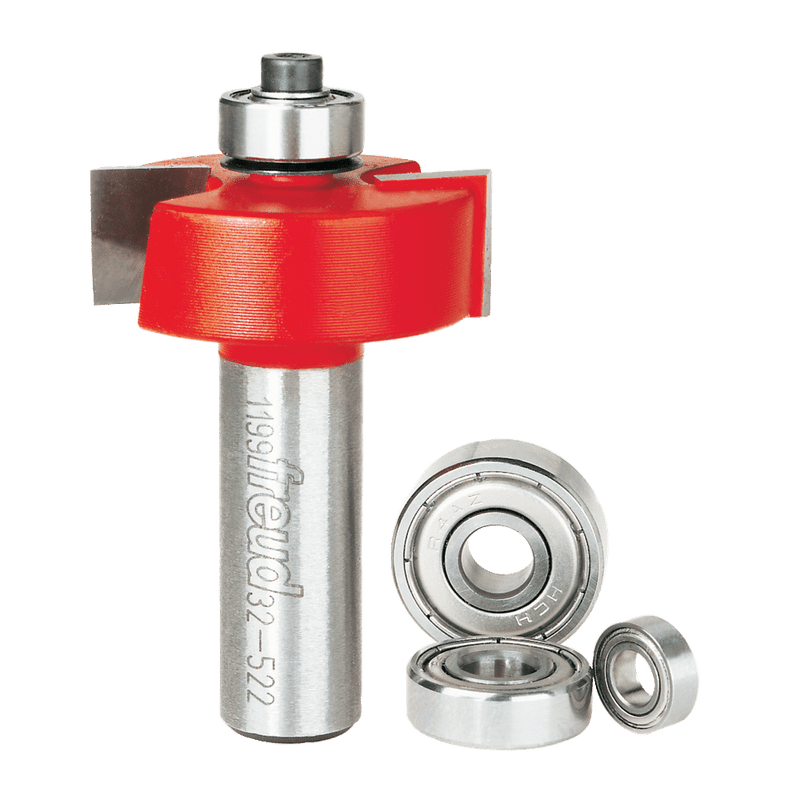 Freud FRE-32-522 1/2SH Rabbeting Bit Set With Bearings 5/16 to 1/2 Depth