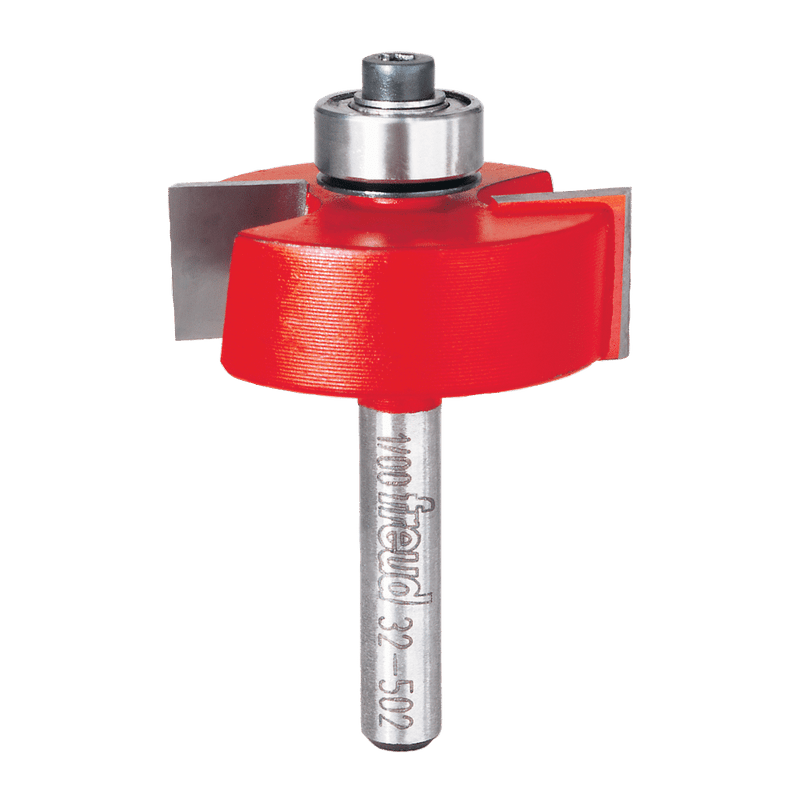 Freud FRE-32-502 1/4SH Rabbeting Bit Set With Bearings 5/16 to 1/2 Depth