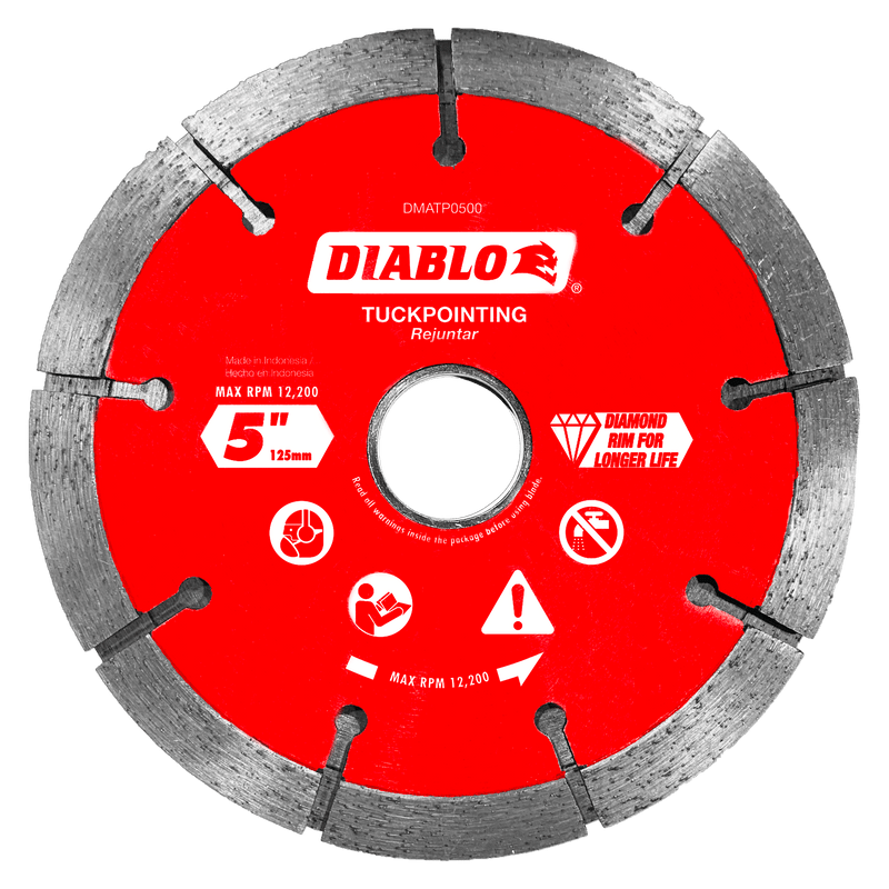 Diablo FRE-DMATP0500 5in Diamond Tuck Point Masonry Disc