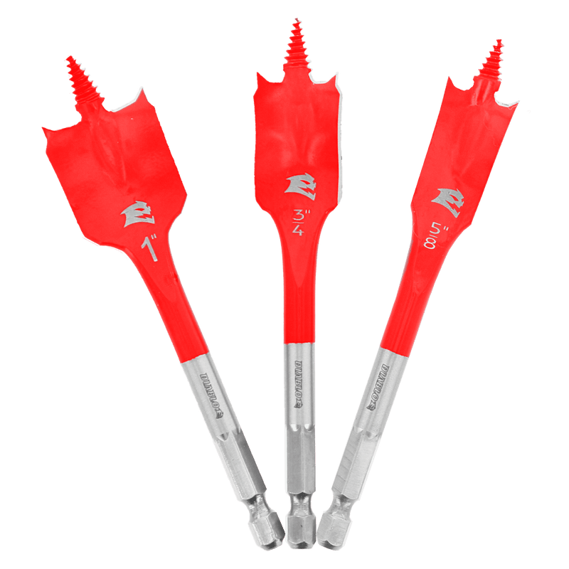 Diablo FRE-DSP1910-S3 Spade Bit Set For Wood 3 -Pack