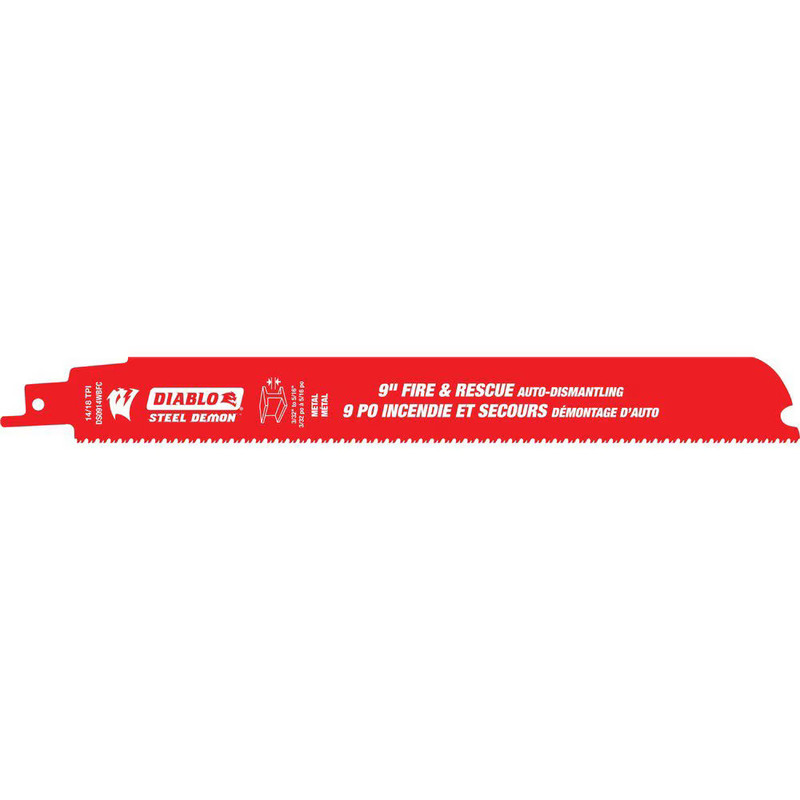 Diablo FRE-DS0914WBF25 9in 14/18 TPI Bi-Metal Reciprocating Saw Blades For Auto Dismantling
